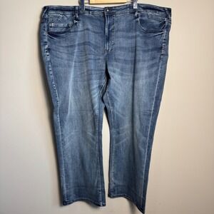 PROJEK RAW Mens Modern Fit Premium Denim Jeans 52x32 Blue New‎ Pockets Casual